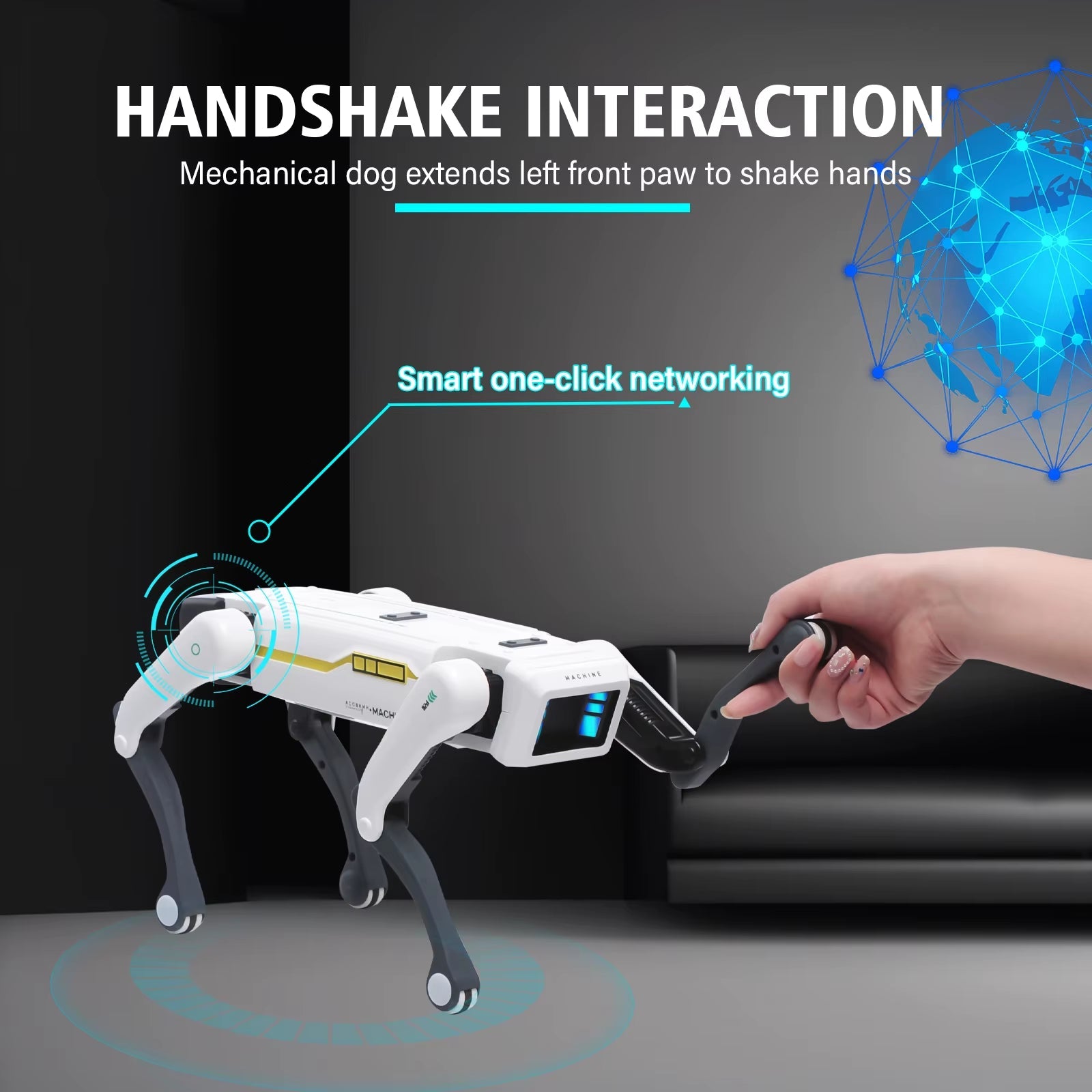Smart AI Robot Dog Toy – Voice Control & App Programmable RC Robot for Kids