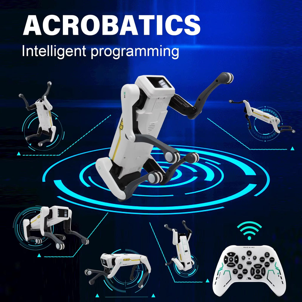 Smart AI Robot Dog Toy – Voice Control & App Programmable RC Robot for Kids