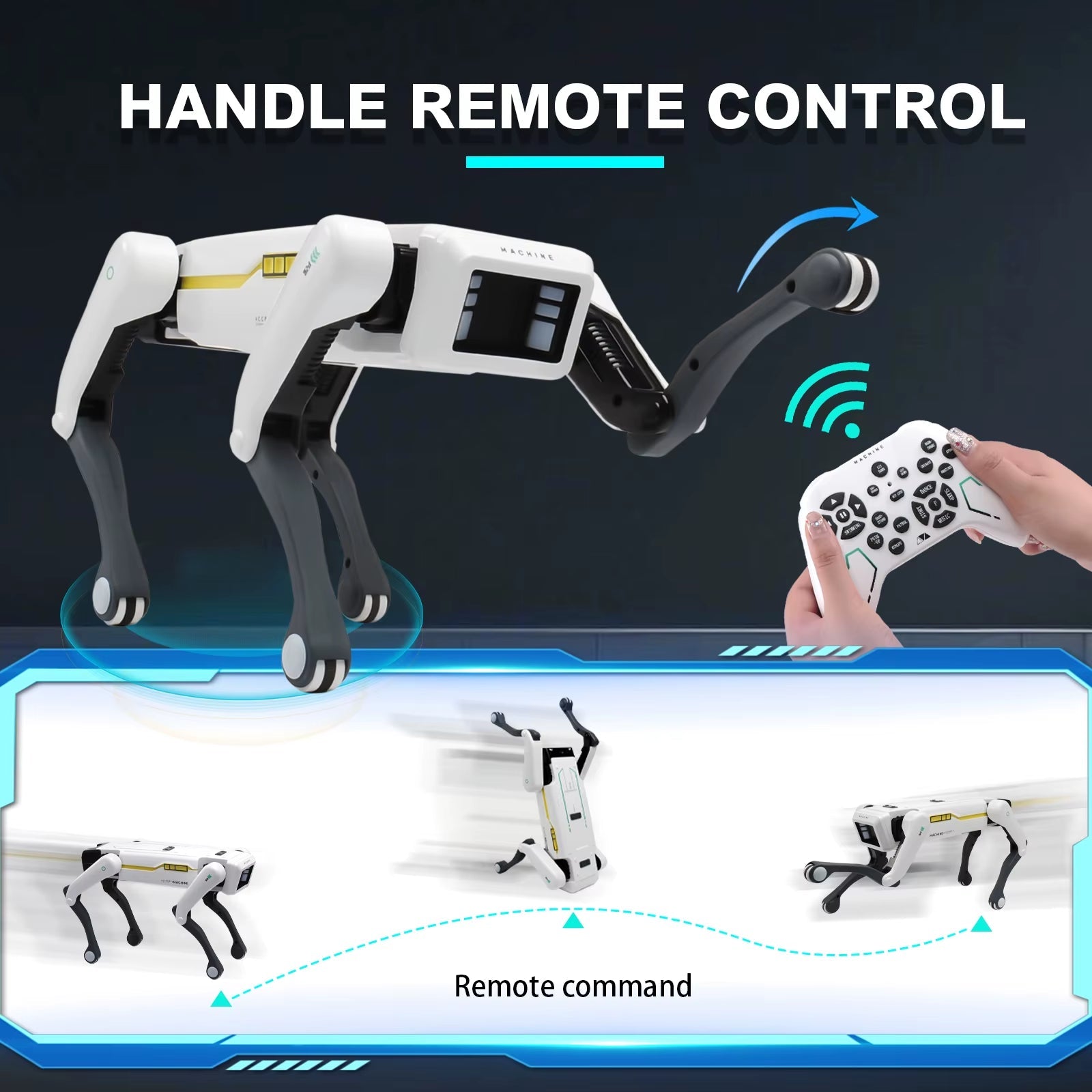 Smart AI Robot Dog Toy – Voice Control & App Programmable RC Robot for Kids