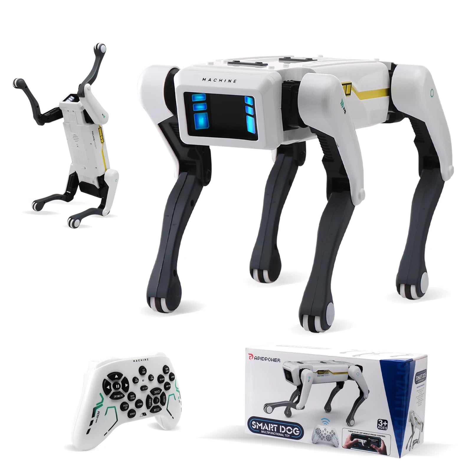 Smart AI Robot Dog Toy – Voice Control & App Programmable RC Robot for Kids